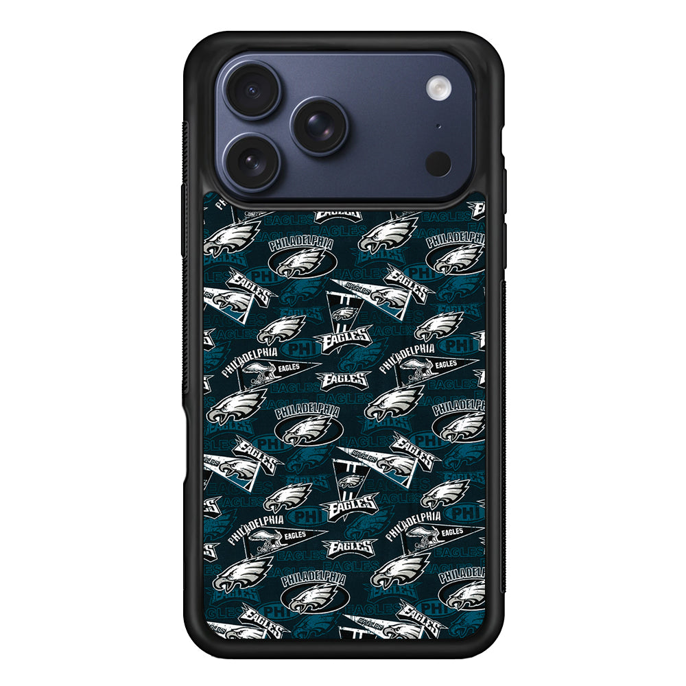 Philadelphia Eagles Patterns iPhone 17 Pro Max Case | Slim Protective Cover for iPhone 17 Pro Max