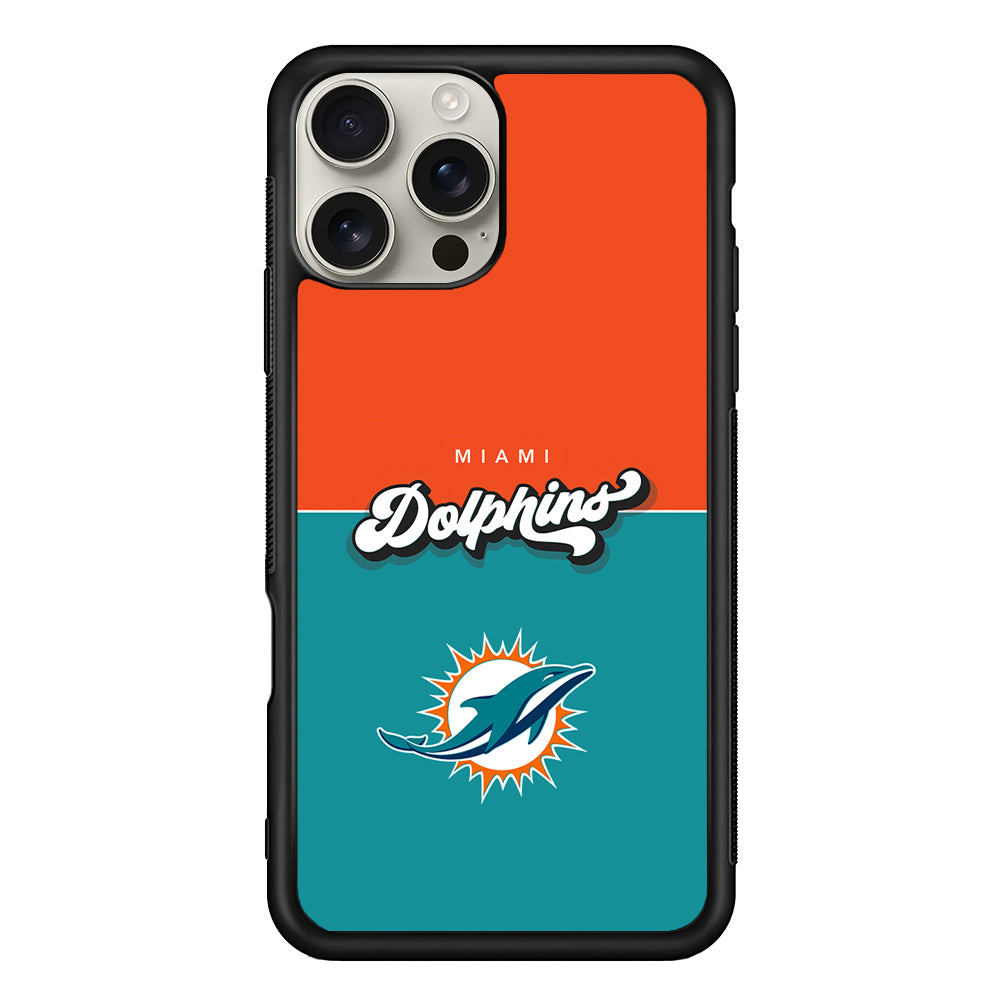 Miami Dolphins Orange Blue iPhone 16 Pro Max Case | Stylish Protective Case for iPhone 16 Pro Max