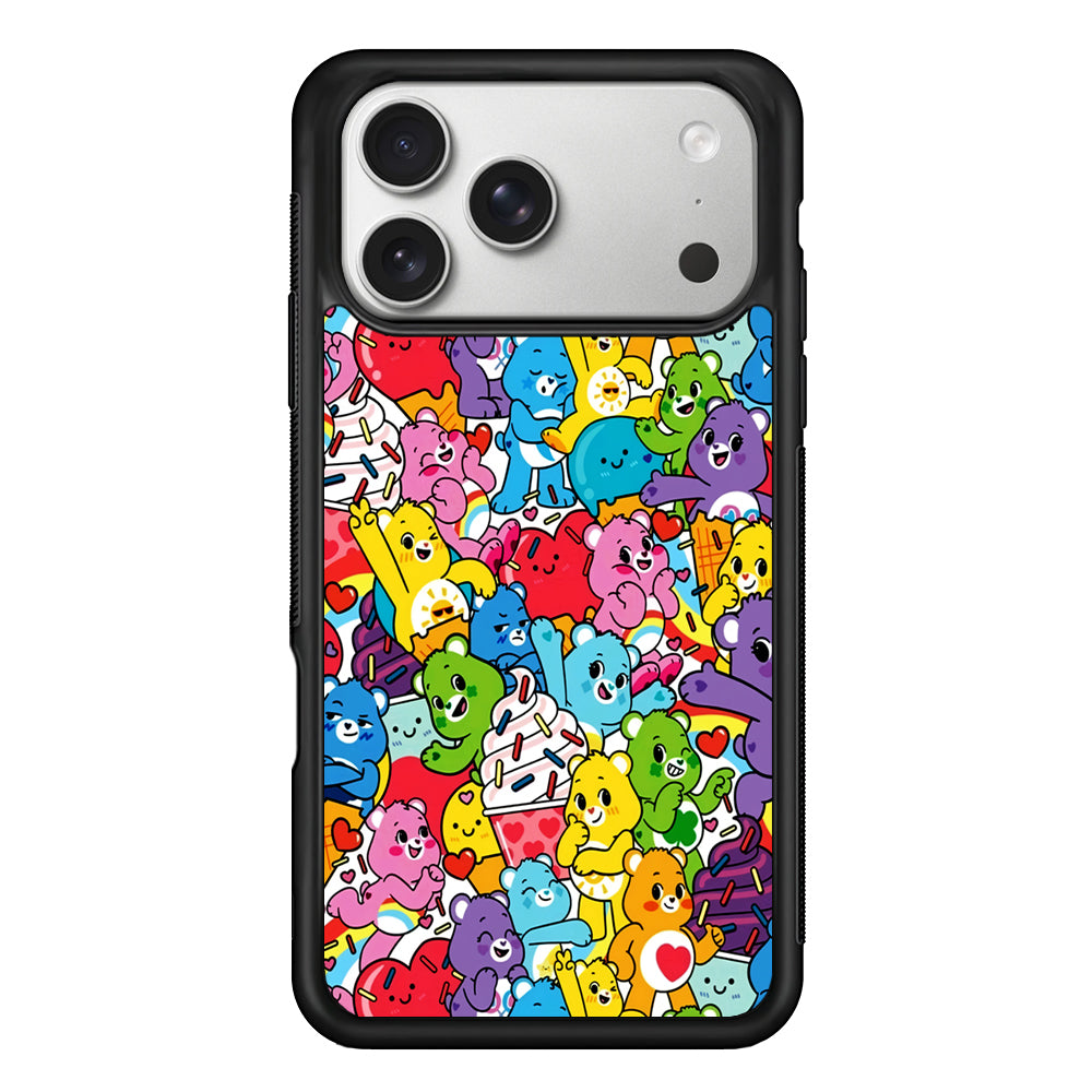 Care Bears Aesthetic Pattern iPhone 17 Pro Case | Slim Rubber Case for iPhone 17 Pro