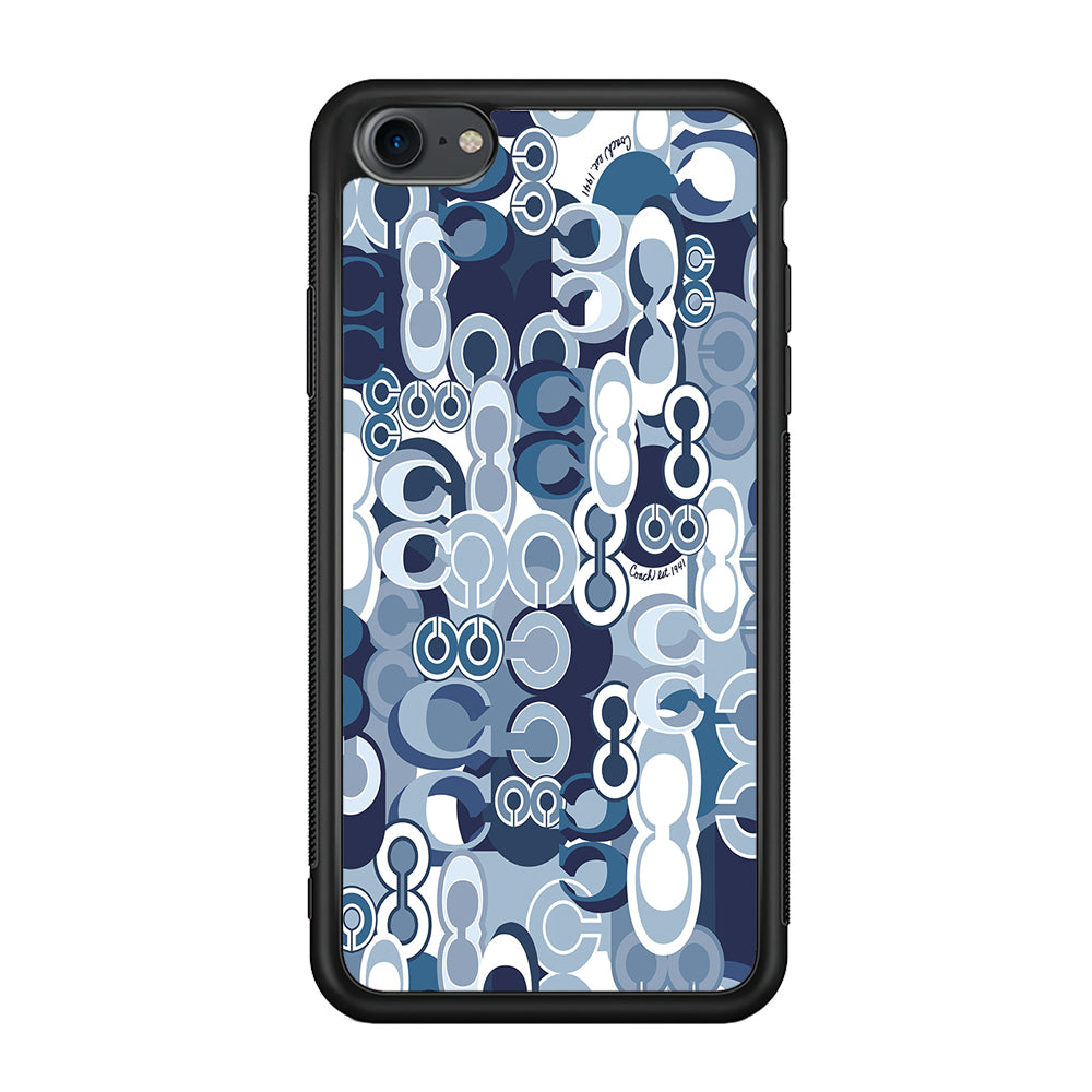 Coach Blue iPhone 8 Case | Slim Rubber Case for iPhone 8