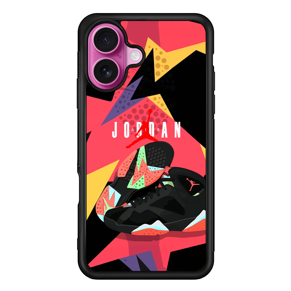 Air Jordan Milestones of Scramble iPhone 17 Case - Slim Rubber Case for iPhone 17