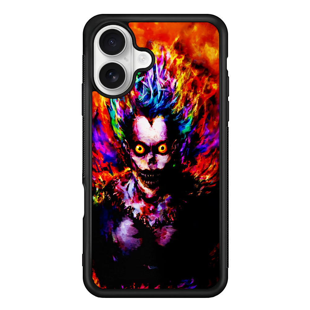 Ryuk Death Note Painting iPhone 16 Plus Case | Durable Protective Rubber Cover