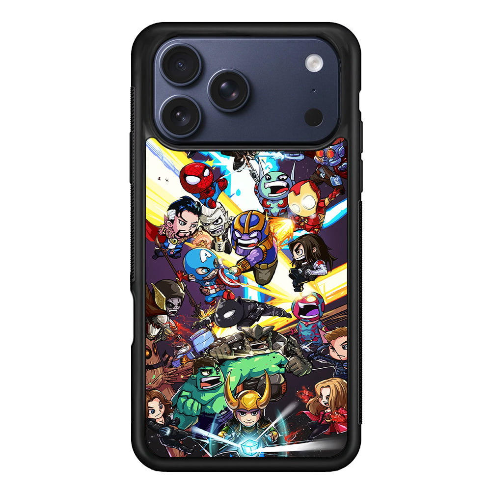 Chibi Avengers Kawaii iPhone 17 Pro Max Case | Slim Protective Cover for iPhone 17 Pro Max