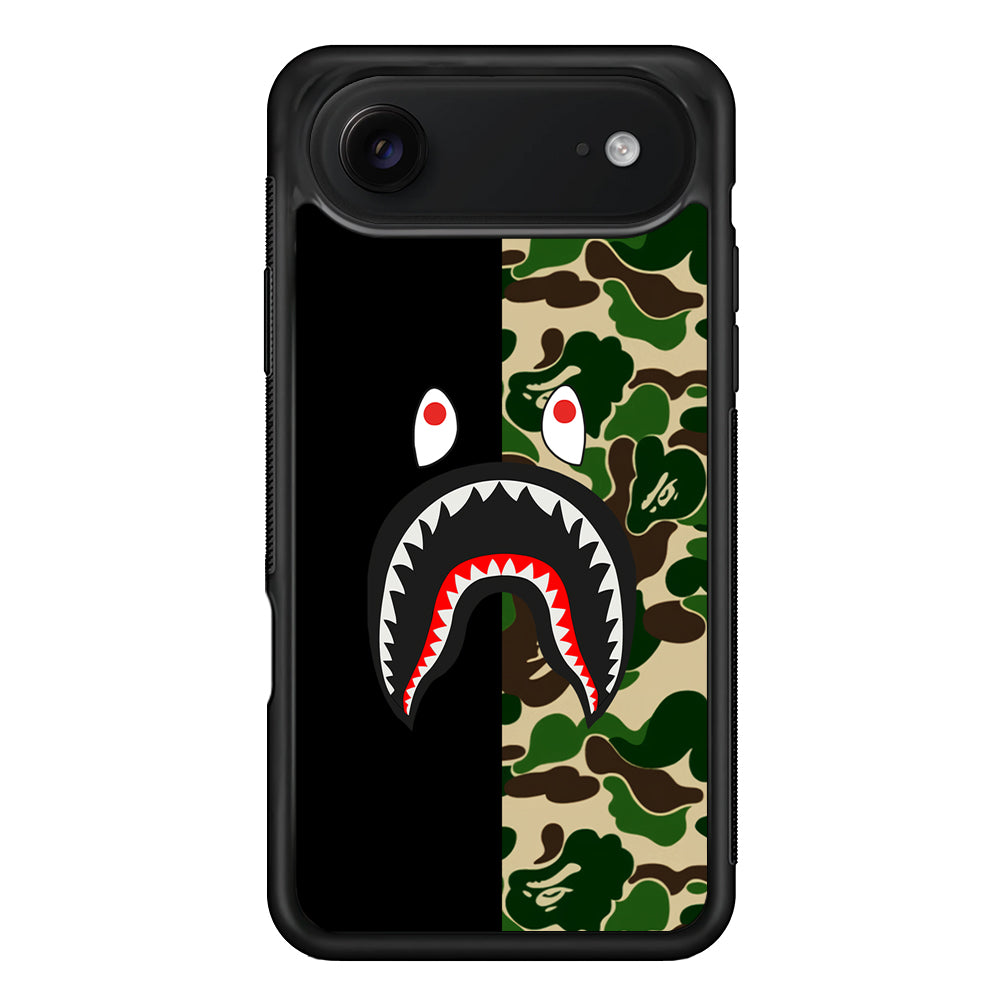 Bape Black Green Camo iPhone 17 Air Case | Slim Rubber Case for iPhone 17 Air