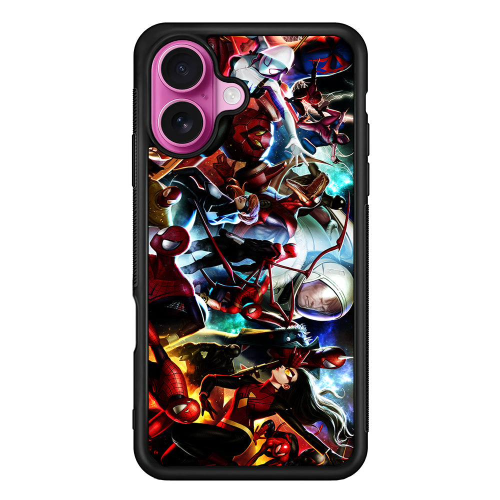 Spiderman Multiverse Collection iPhone 17 Case | Slim Protective Rubber Phone Cover