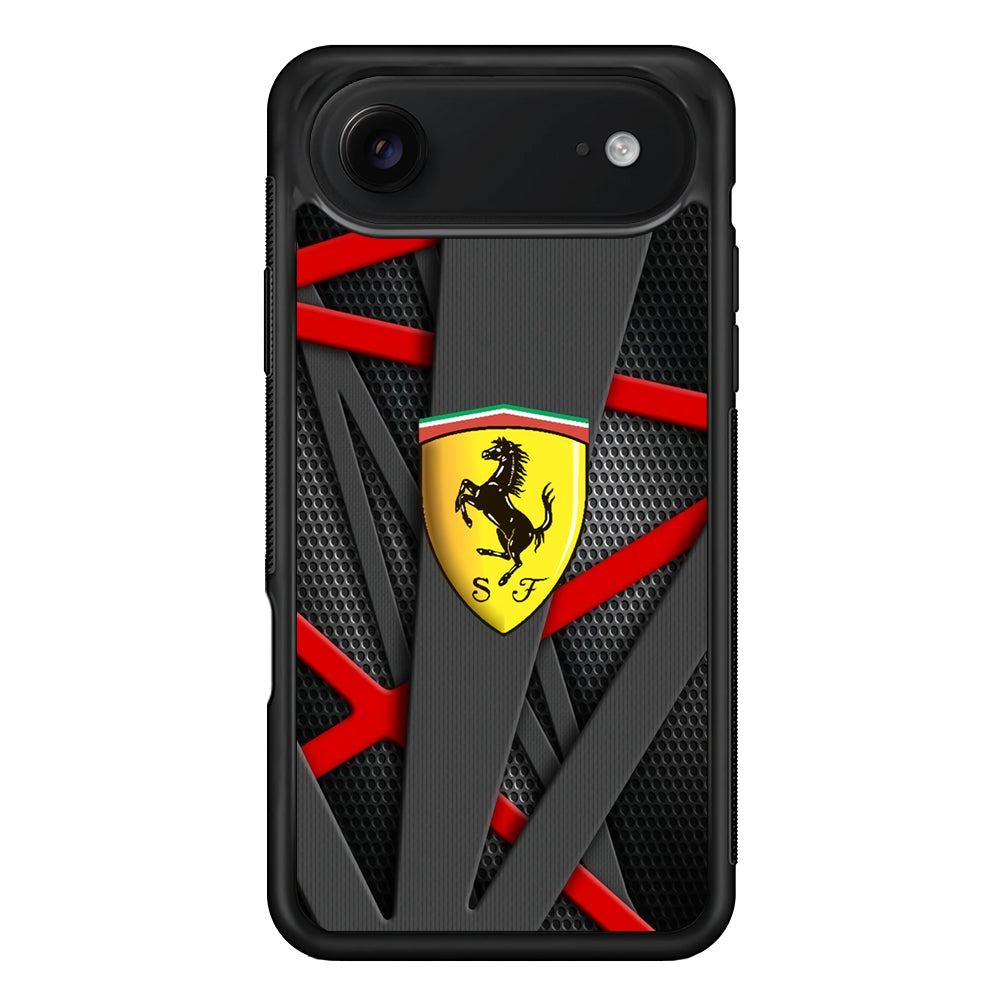 Ferrari Bold Red and Black iPhone 17 Air Case | Protective Case for iPhone 17 Air