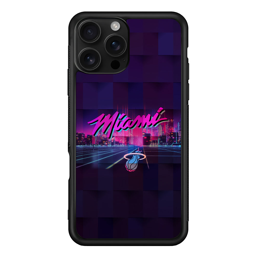 Miami Heat Logo iPhone 16 Pro Case | Durable Protective Case for iPhone 16 Pro