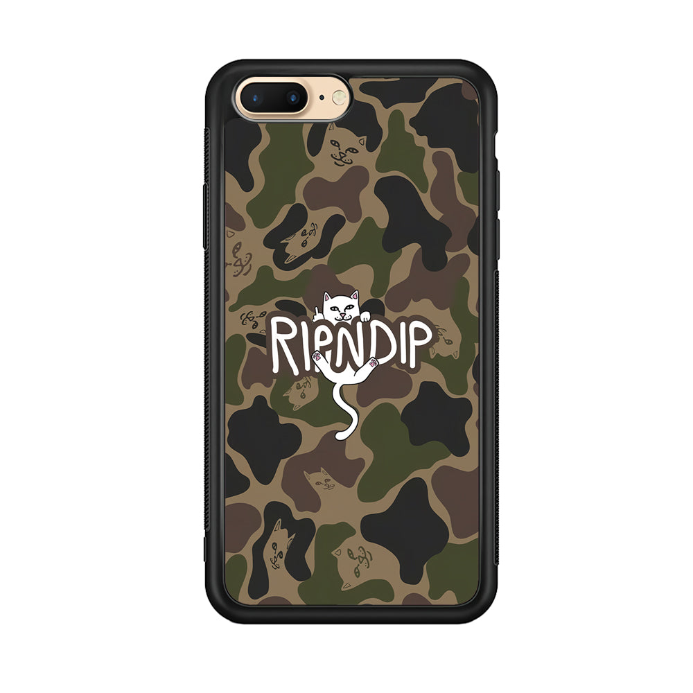 Rip N Dip Green Camo iPhone 8 Plus Case | Slim Rubber Case for iPhone 8 Plus