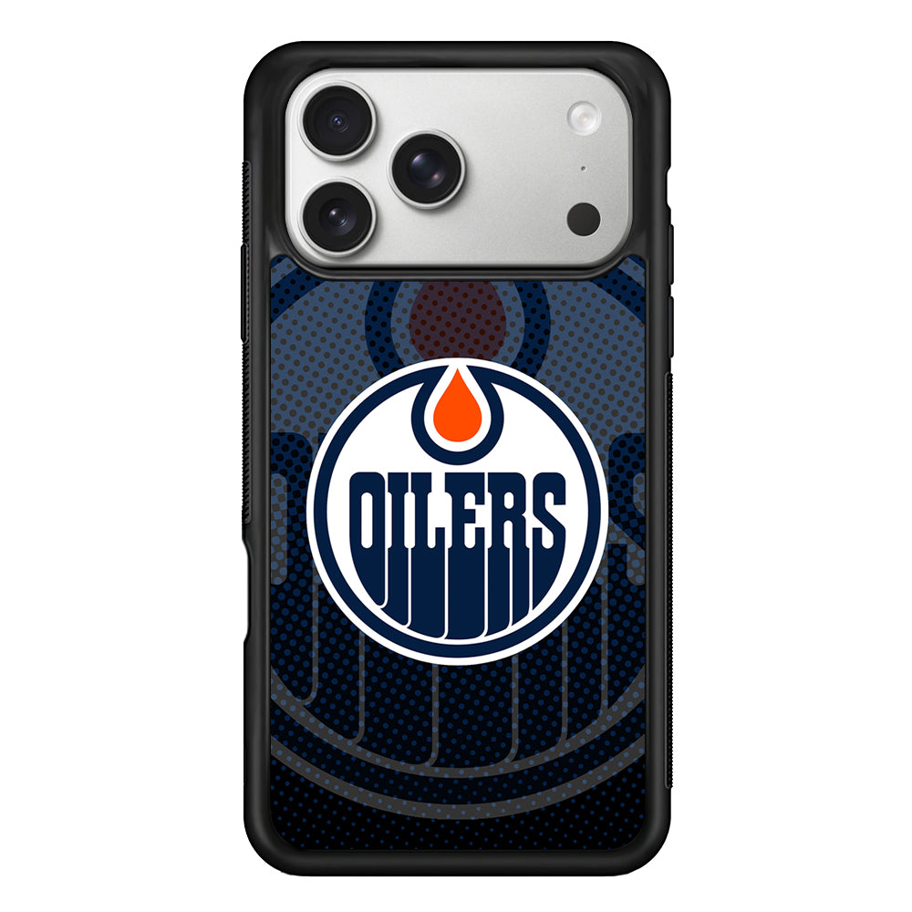 Edmonton Oilers Dot iPhone 17 Pro Case | Slim Rubber Case for iPhone 17 Pro