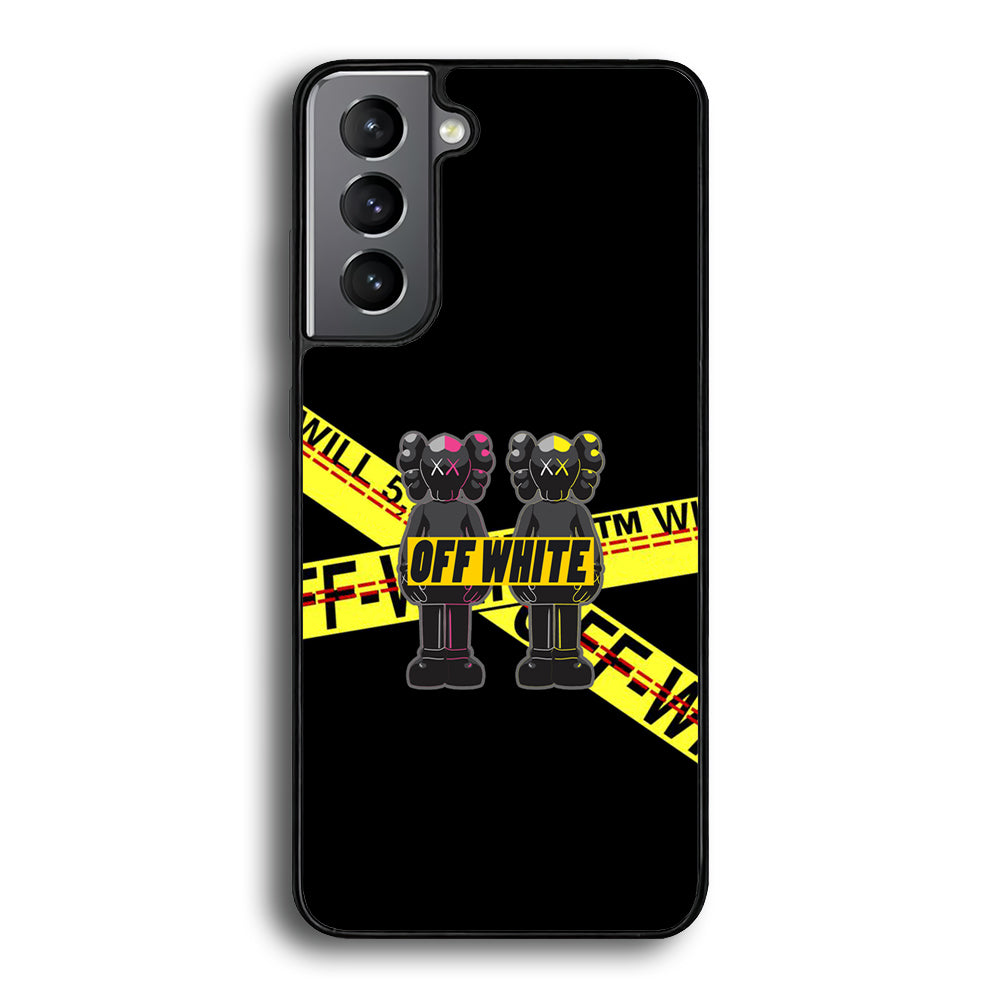 Kaws Twin Off White Samsung Galaxy S24 Case | Slim Rubber Case for Samsung Galaxy S24