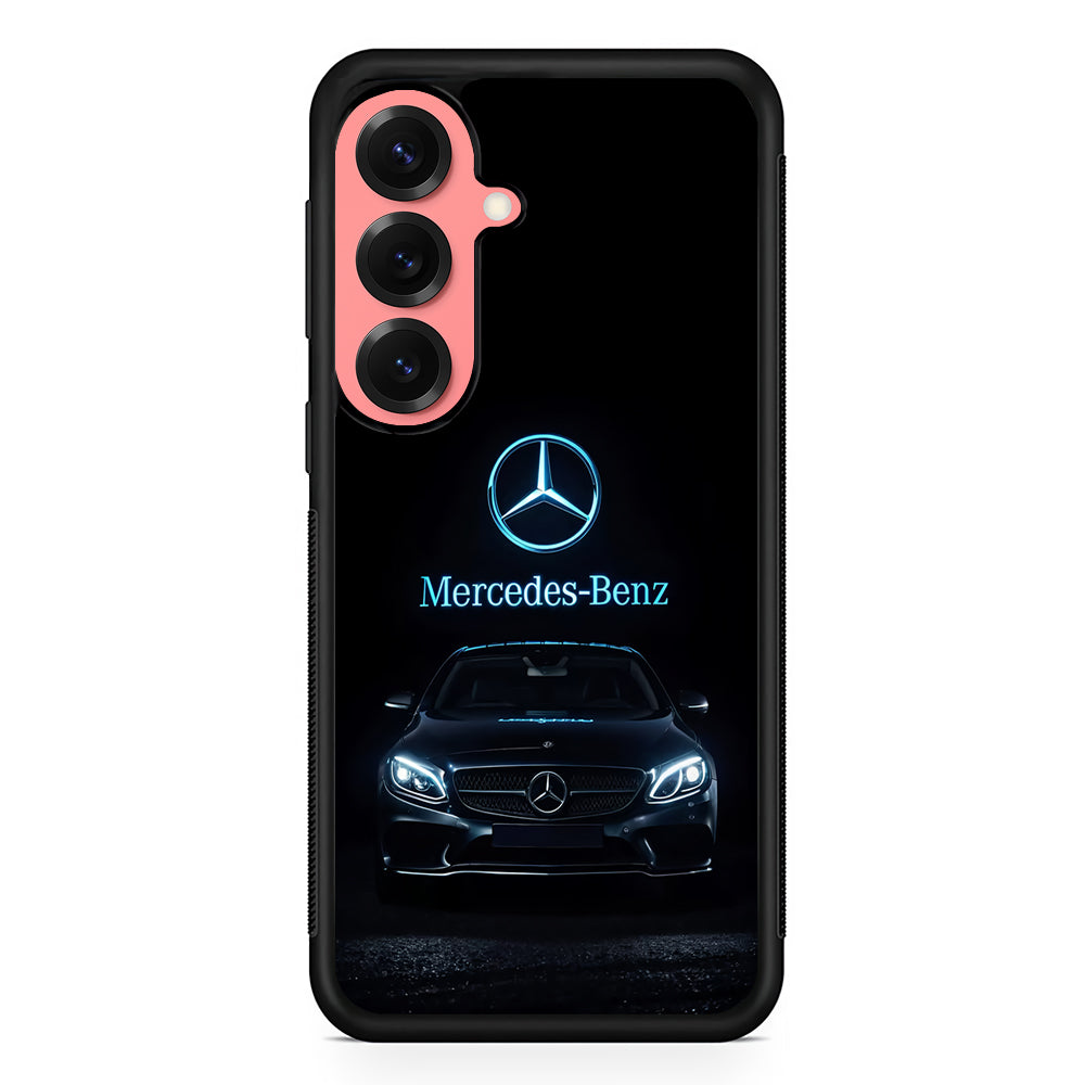 Mercedes-Benz Blue Dark Aesthetic Samsung Galaxy S25 Case | Slim Rubber Case for Samsung Galaxy S25