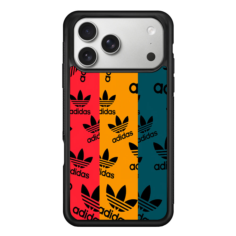 Adidas Logo Three Colours iPhone 17 Pro Case | Slim Protective Case for iPhone 17 Pro