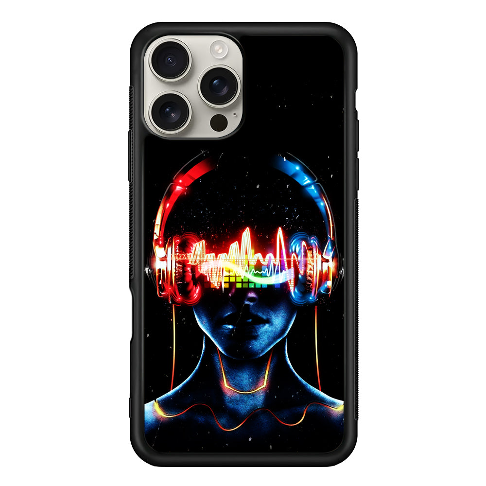 DJ Women Digital Music Art iPhone 16 Pro Max Case | Stylish Protective Case for iPhone 16 Pro Max