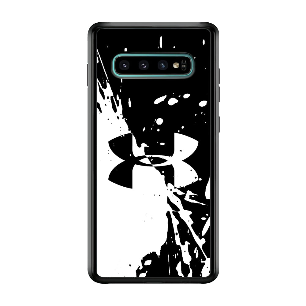 Under Armour Black White Samsung Galaxy S10 Plus Case | Slim Rubber Case for Samsung Galaxy S10 Plus