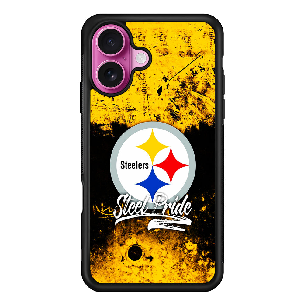 Pittsburgh Steelers Steel Pride iPhone 17 Case | Slim Protective Rubber Phone Cover