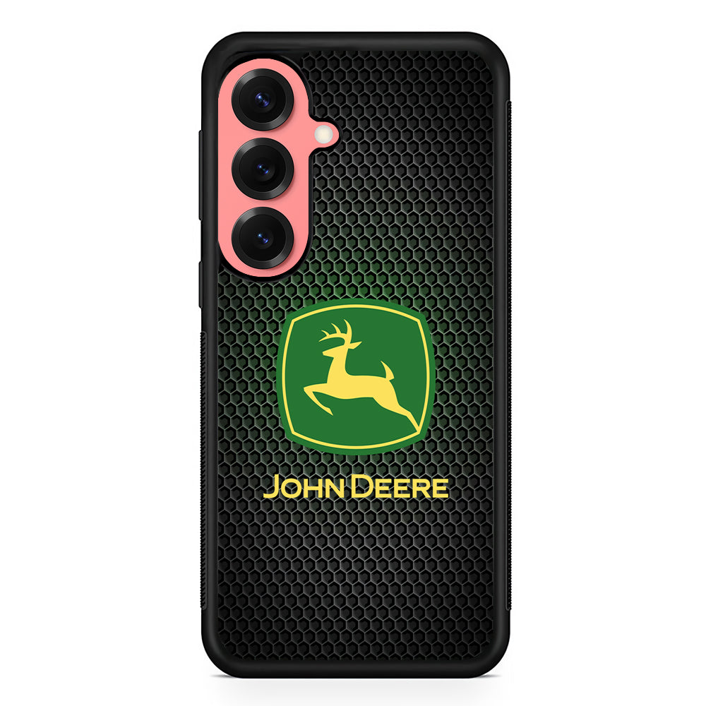 John Deere Fiber Illusion Samsung Galaxy S25 Case | Slim Rubber Case for Samsung Galaxy S25