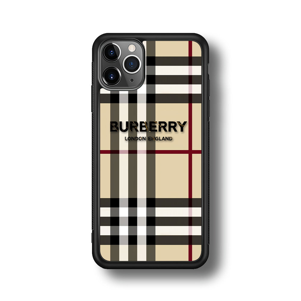 Burberry Cream Pattern iPhone 11 Pro Max Case | Slim Rubber Case for iPhone 11 Pro Max
