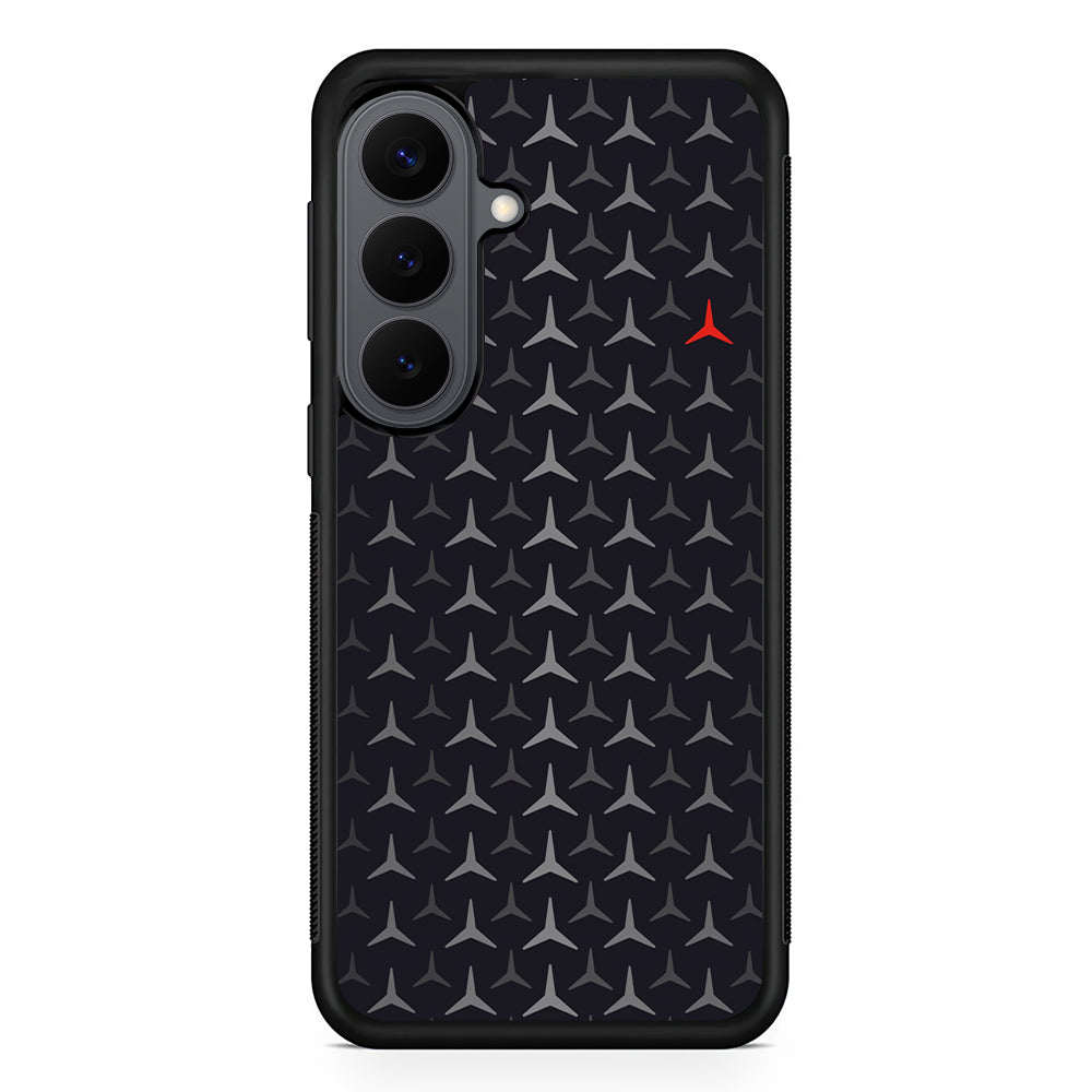 Mercedes-Benz Logos Pattern Samsung Galaxy S26 Plus Case | Slim Rubber Case for Samsung Galaxy S26 Plus