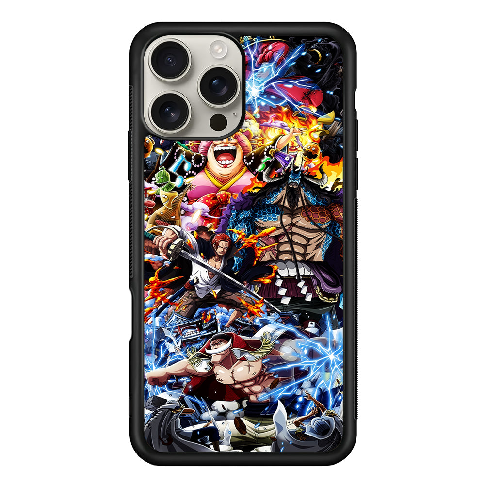 One Piece All Yonkou iPhone 16 Pro Max Case | Stylish Protective Case for iPhone 16 Pro Max