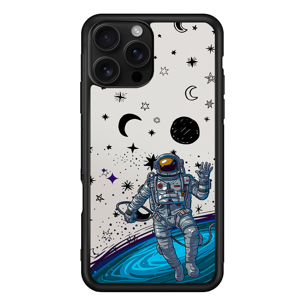 Astronaut Lost in Space iPhone 16 Pro Case | Durable Protective Case for iPhone 16 Pro