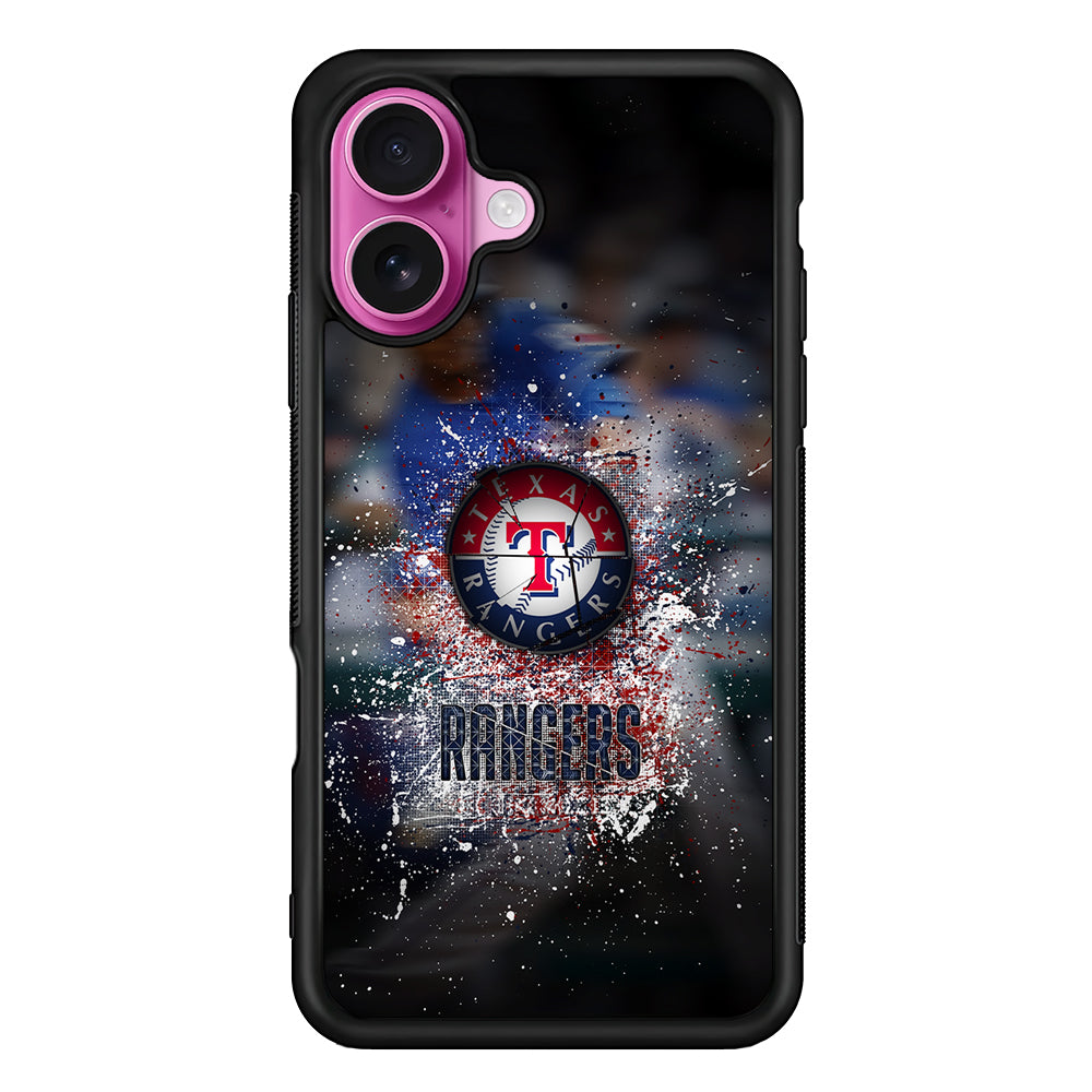 Texas Rangers Logo iPhone 17 Case | Slim Protective Rubber Phone Cover
