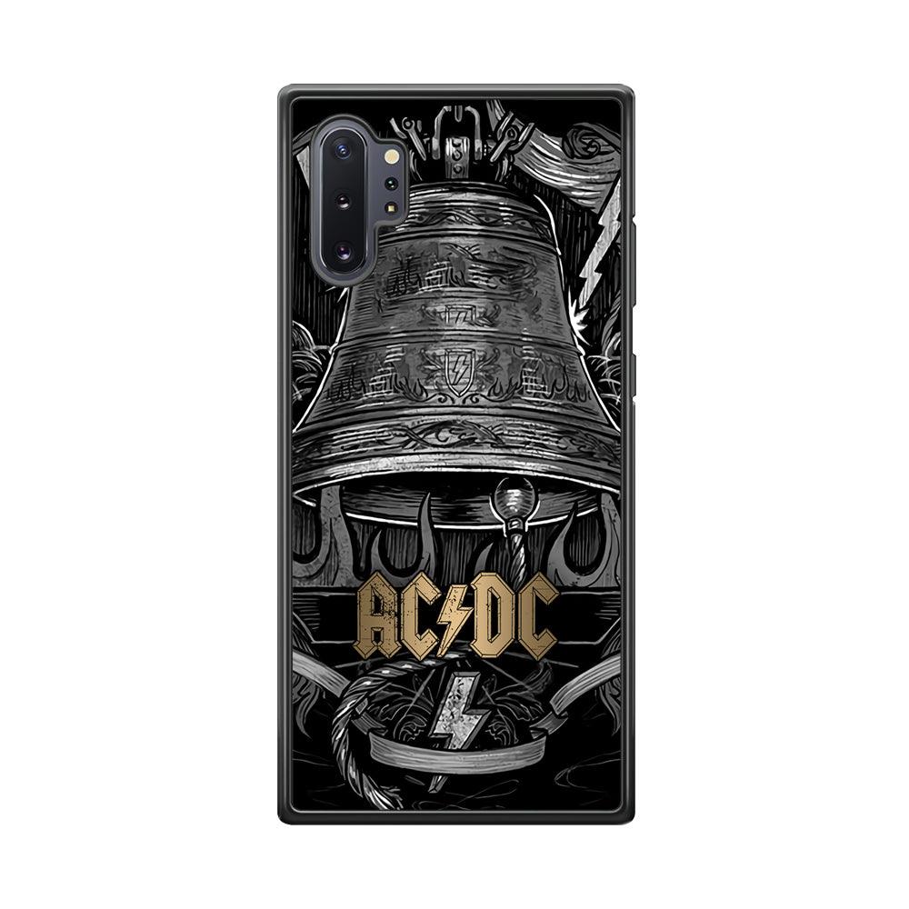 ACDC Bell of Fire Samsung Galaxy Note 10 Plus Case-Rubber Black (2D Case)-Oxvistore
