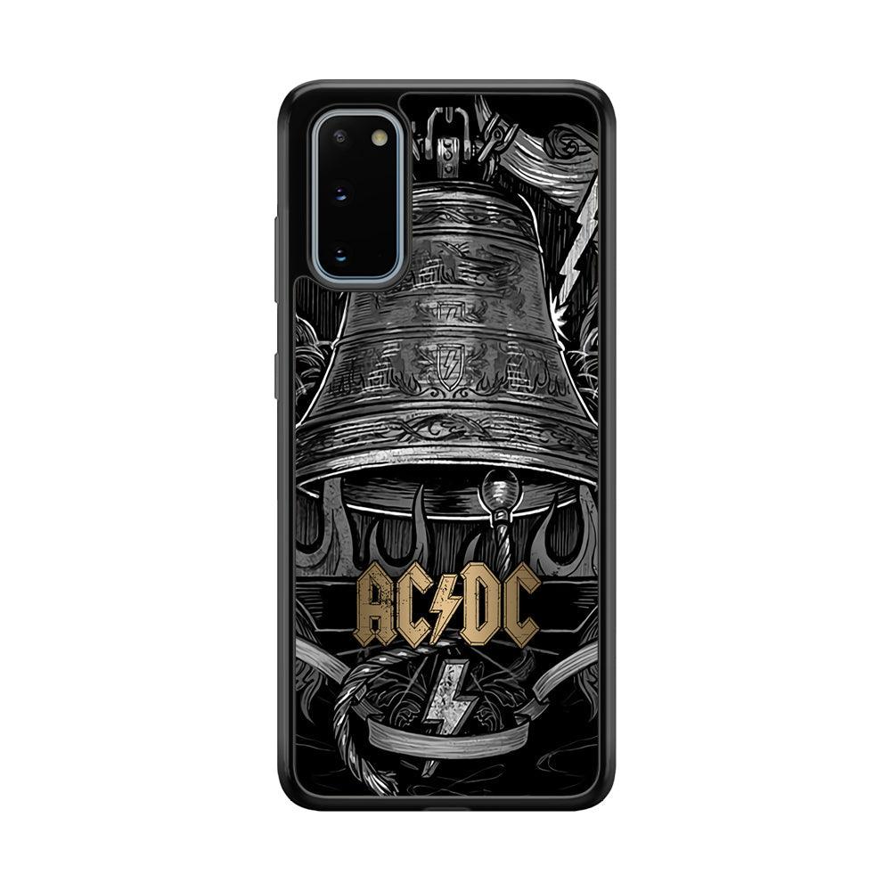 ACDC Bell of Fire Samsung Galaxy S20 Case-Rubber Black (2D Case)-Oxvistore