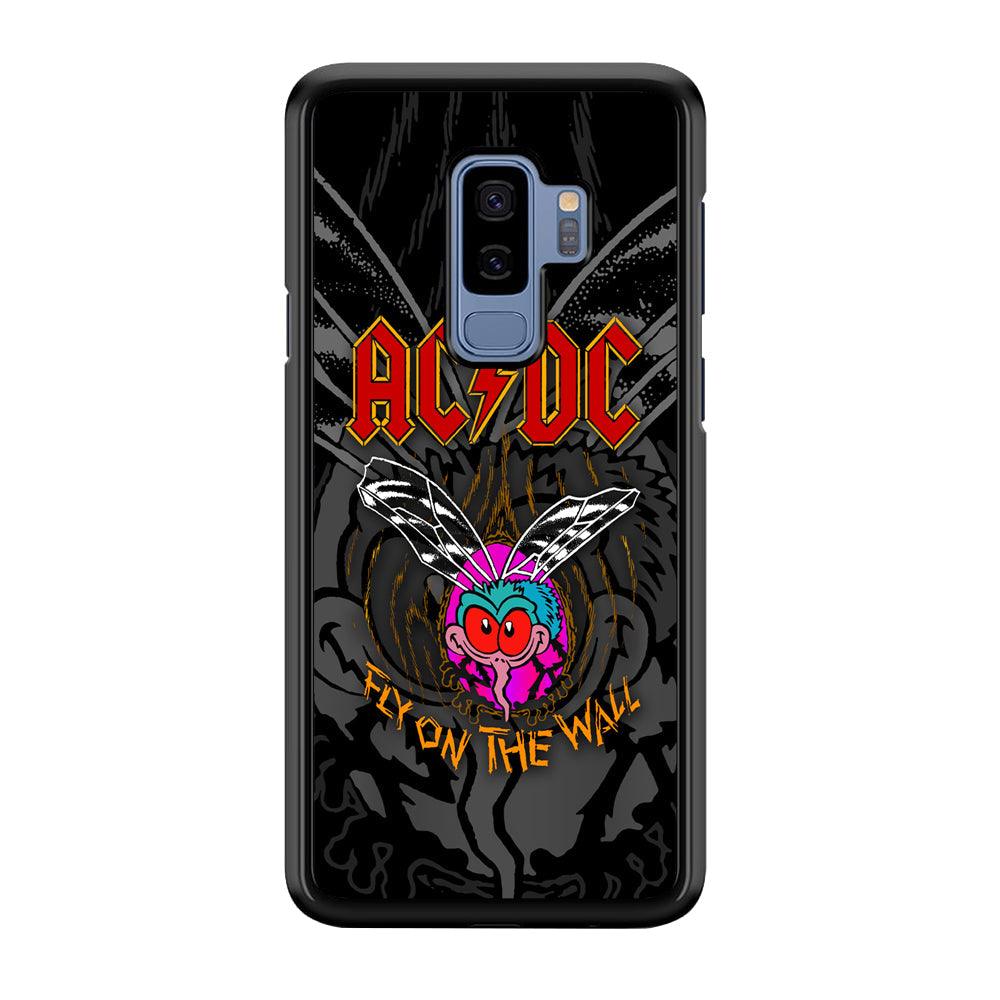 ACDC Fly on The Wall Samsung Galaxy S9 Plus Case-Tempered Glass Case-Oxvistore
