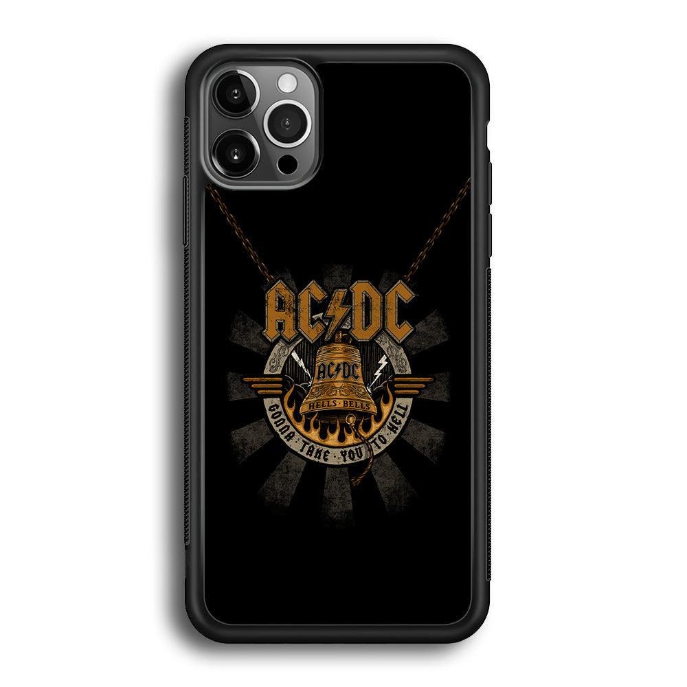 ACDC Gonna Take You iPhone 12 Pro Case-Rubber Black (2D Case)-Oxvistore