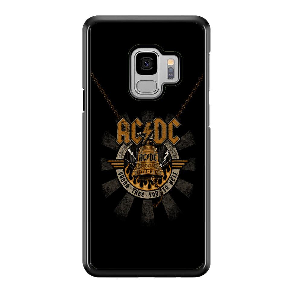 ACDC Gonna Take You Samsung Galaxy S9 Case-Rubber Black (2D Case)-Oxvistore