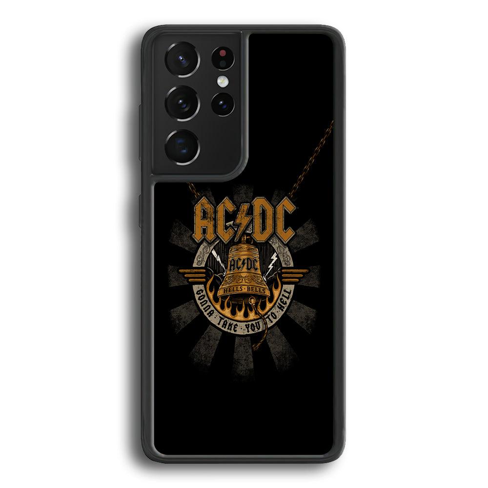 ACDC Gonna Take You Samsung Galaxy S22 Ultra Case-Rubber Black (2D Case)-Oxvistore