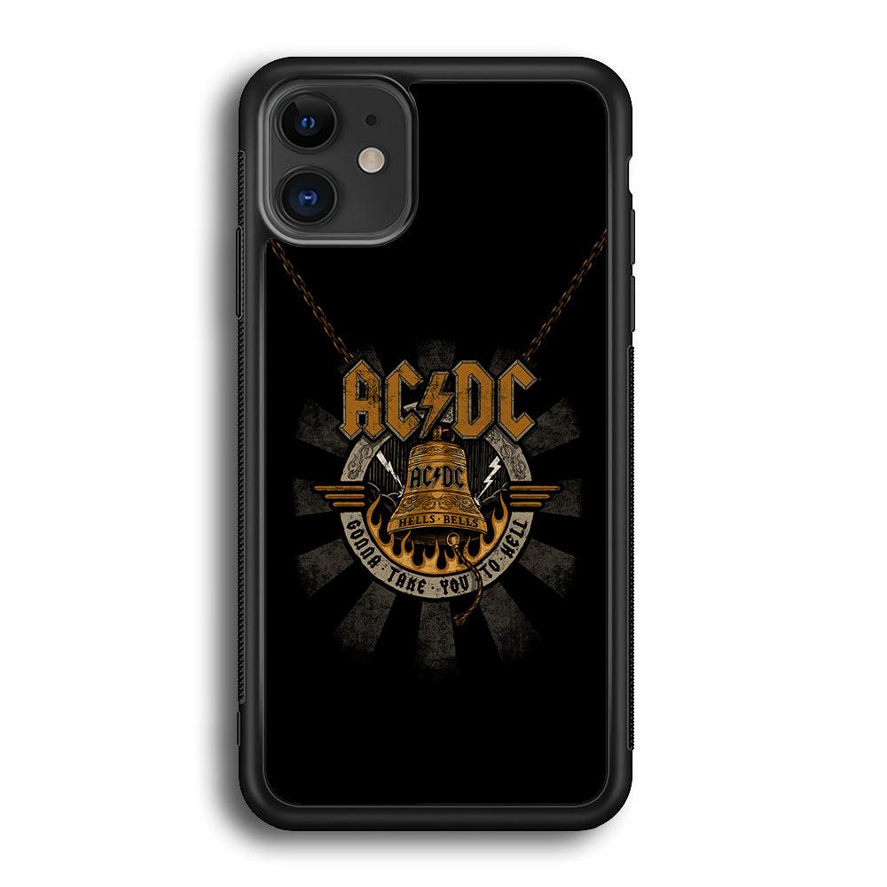 ACDC Gonna Take You iPhone 12 Case-Rubber Black (2D Case)-Oxvistore