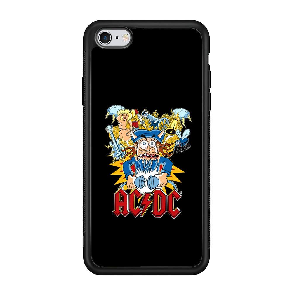 ACDC Show Time Poster iPhone 6 Plus | 6s Plus Case-Rubber Black (2D Case)-Oxvistore