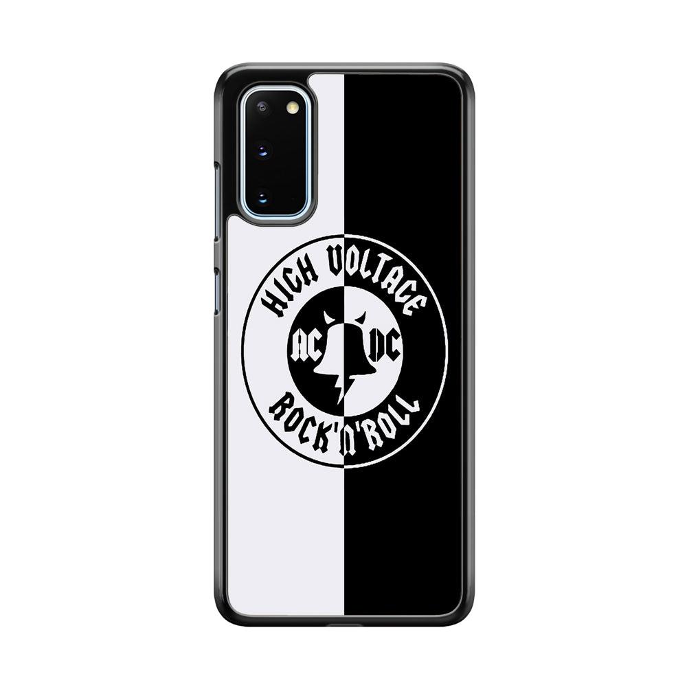 ACDC B&W High Voltage Samsung Galaxy S20 Case-3D Case-Oxvistore