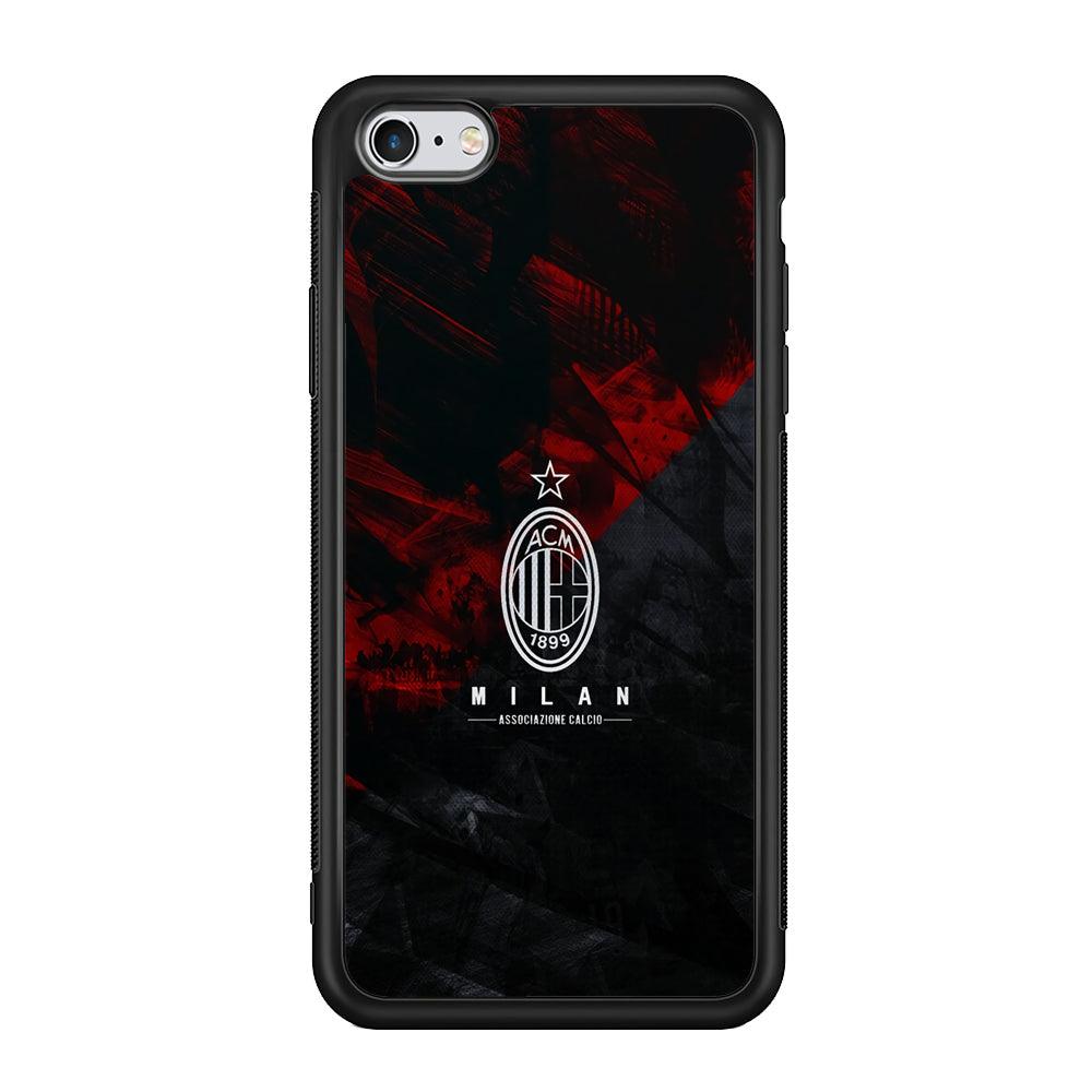 AC Milan Shadow Over The Silhouette iPhone 6 Plus | 6s Plus Case-Rubber Black (2D Case)-Oxvistore