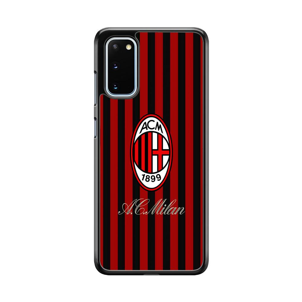 AC Milan Heritage Black and Red Samsung Galaxy S20 Case-3D Case-Oxvistore