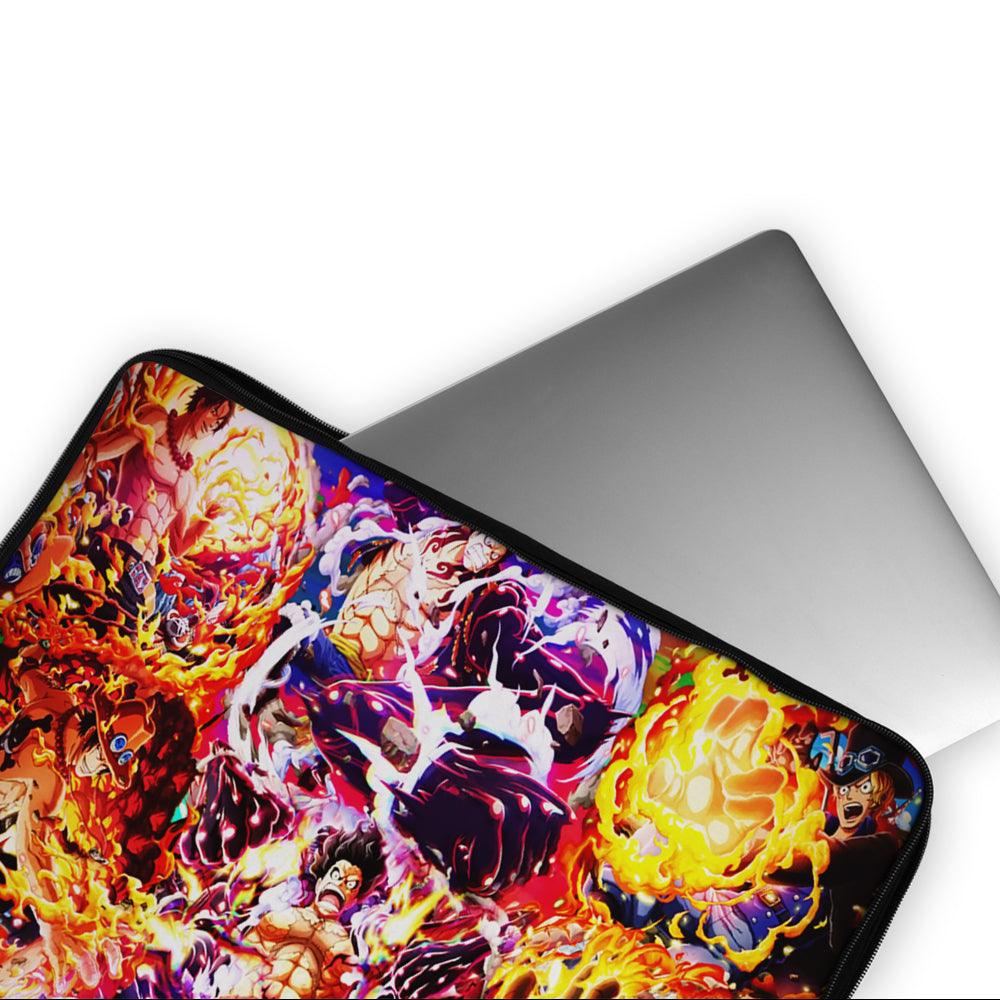 Ace Sabo Luffy One Piece Laptop Sleeve Protective Cover-Oxvistore