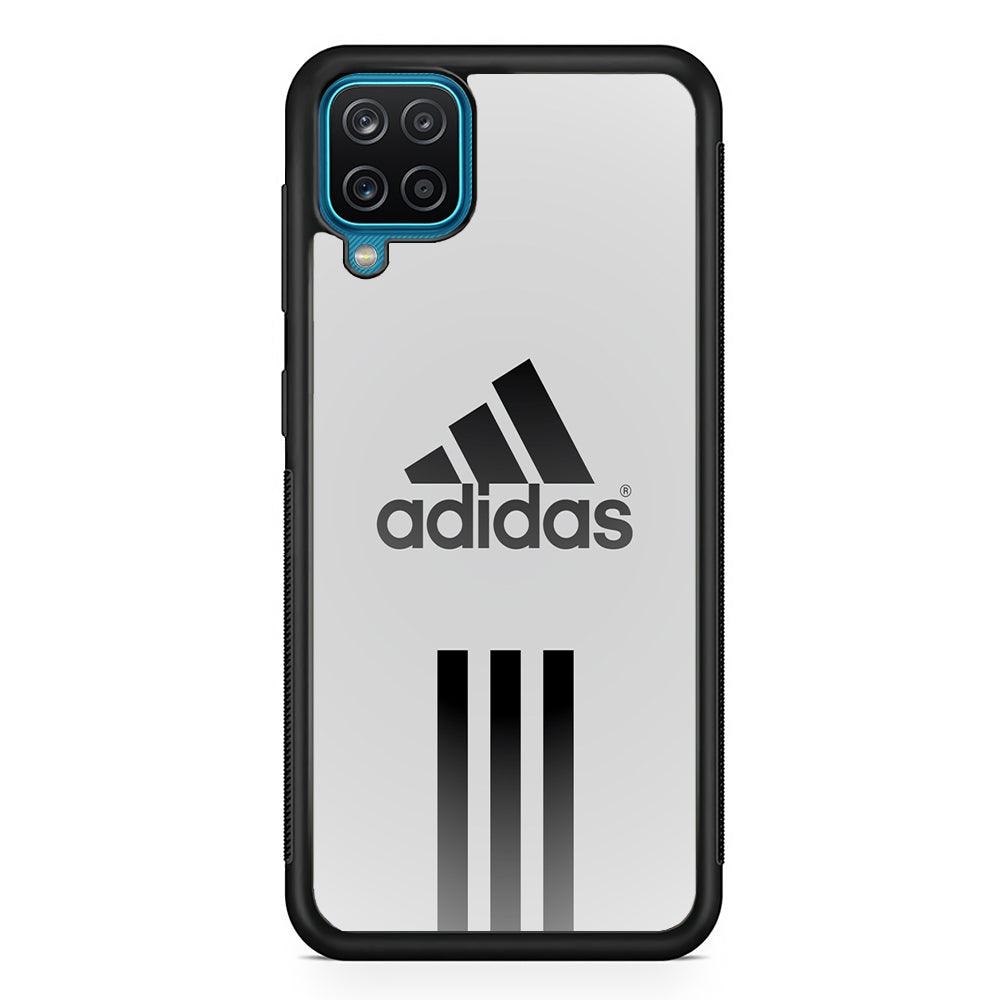 Adidas Arrow Samsung Galaxy A12 Case-Rubber Black (2D Case)-Oxvistore