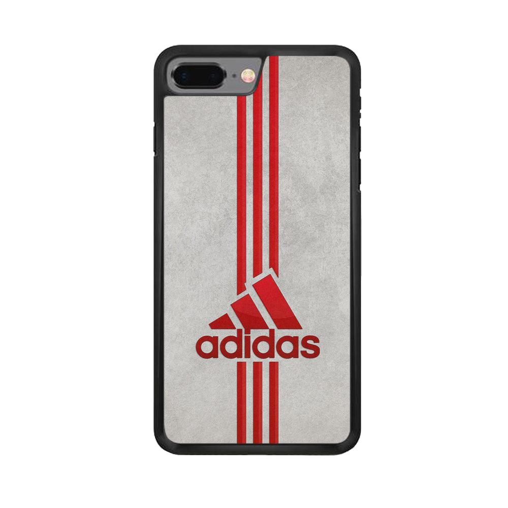 Adidas Blood Line iPhone 8 Plus Case-Rubber Black (2D Case)-Oxvistore