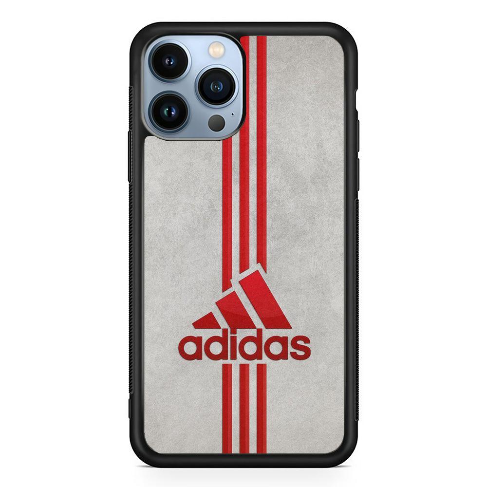 Adidas Blood Line iPhone 14 Pro Max Case-Rubber Black (2D Case)-Oxvistore