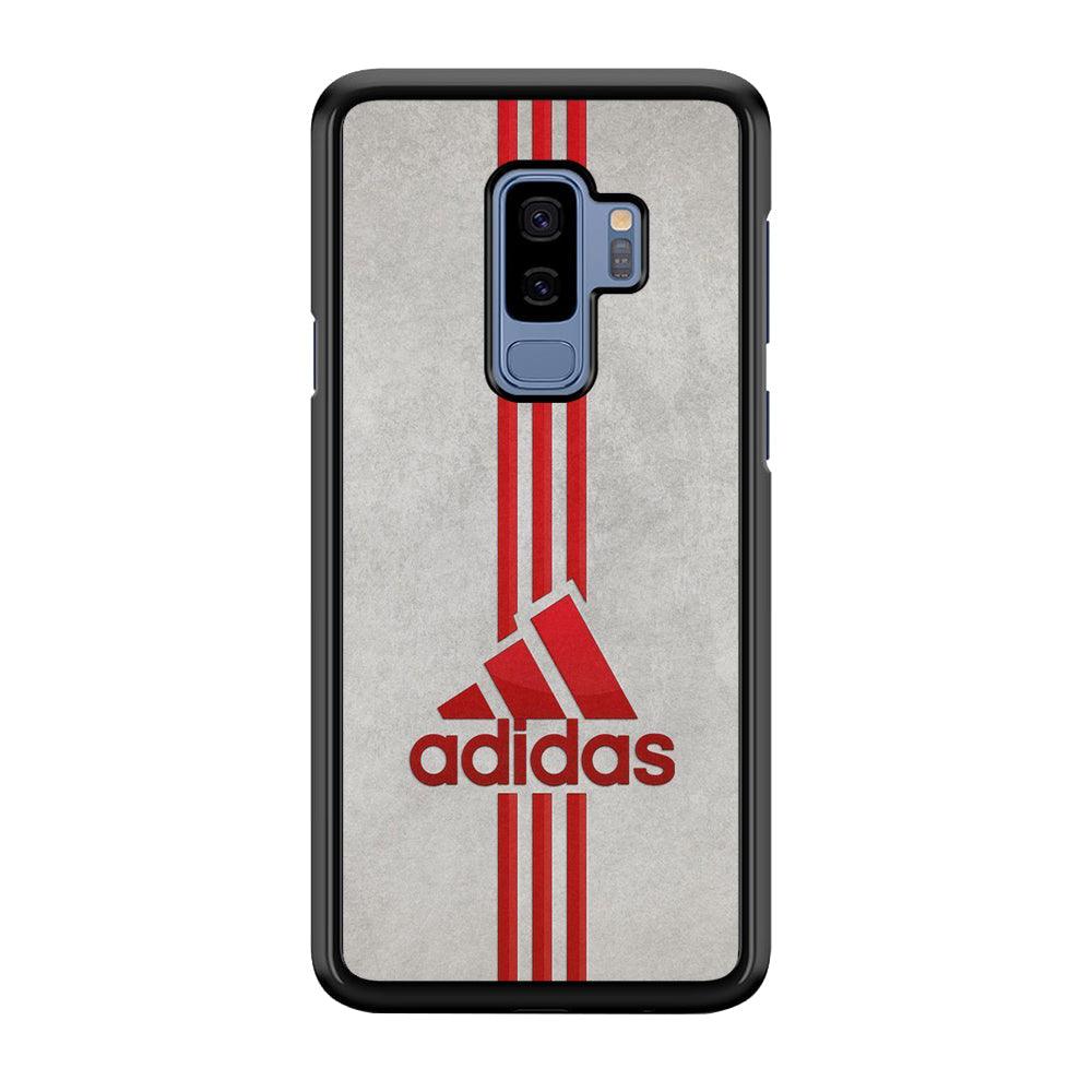 Adidas Blood Line Samsung Galaxy S9 Plus Case-Rubber Black (2D Case)-Oxvistore