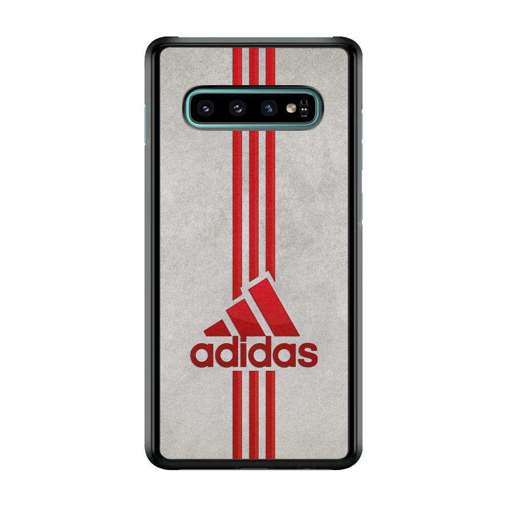 Adidas Blood Line Samsung Galaxy S10 Case-Rubber Black (2D Case)-Oxvistore