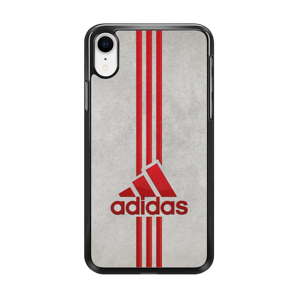 Adidas Blood Line iPhone XR Case-Rubber Black (2D Case)-Oxvistore