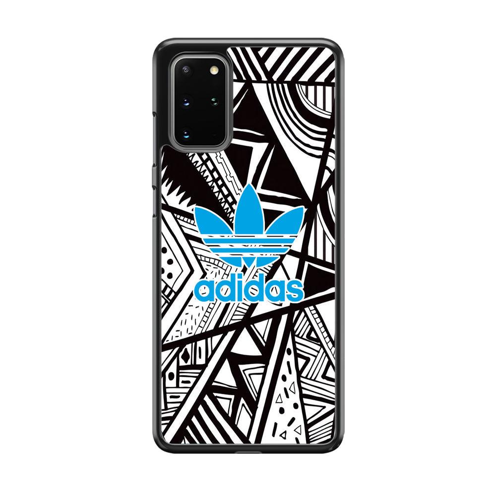 Adidas Blue Ahead Samsung Galaxy S20 Plus Case-Rubber Black (2D Case)-Oxvistore