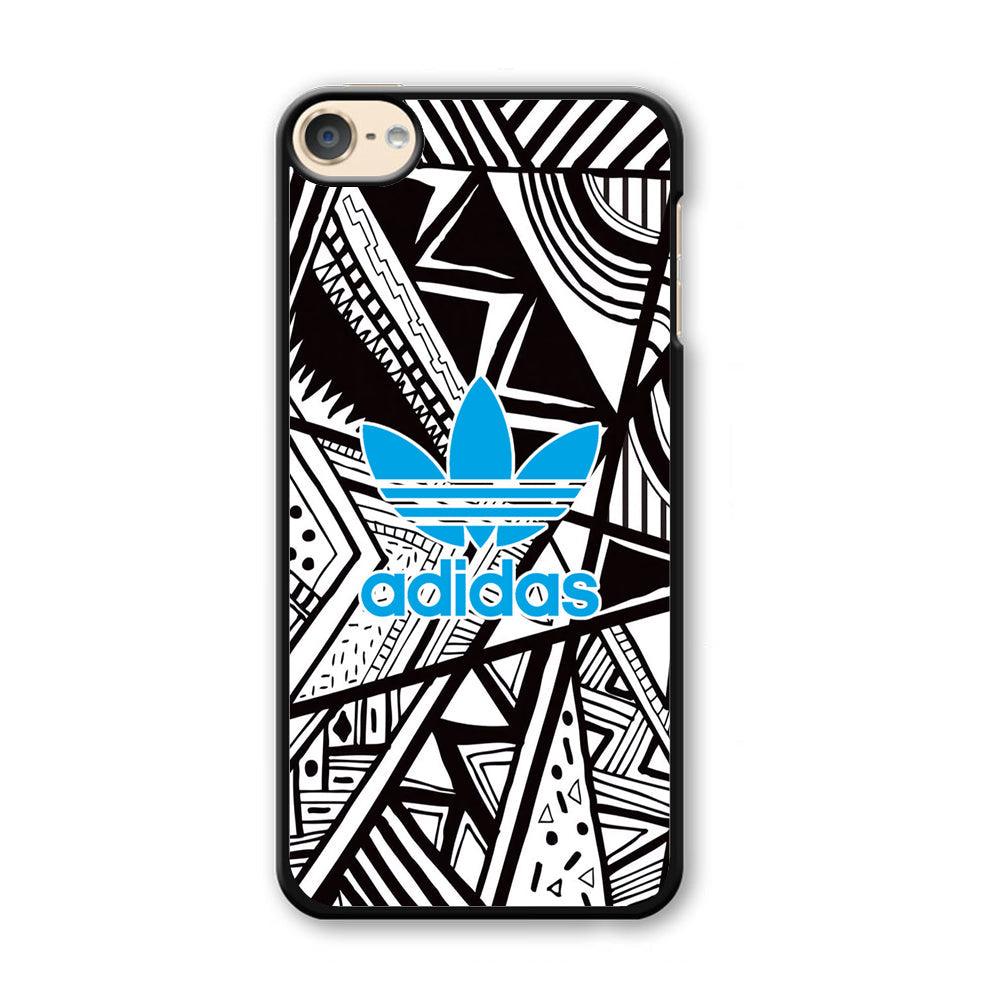 Adidas Blue Ahead iPod Touch 6 Case-Plastic Black (2D Case)-Oxvistore