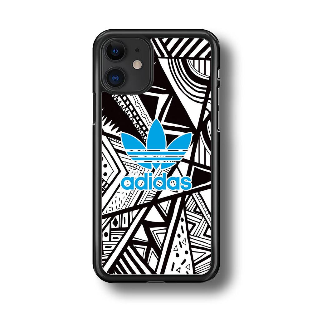 Adidas Blue Ahead iPhone 11 Case-Rubber Black (2D Case)-Oxvistore