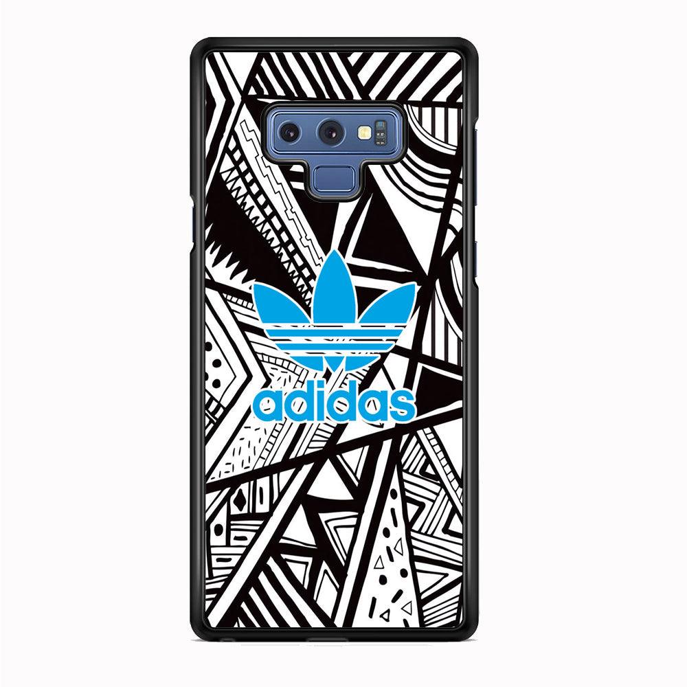 Adidas Blue Ahead Samsung Galaxy Note 9 Case-Rubber Black (2D Case)-Oxvistore