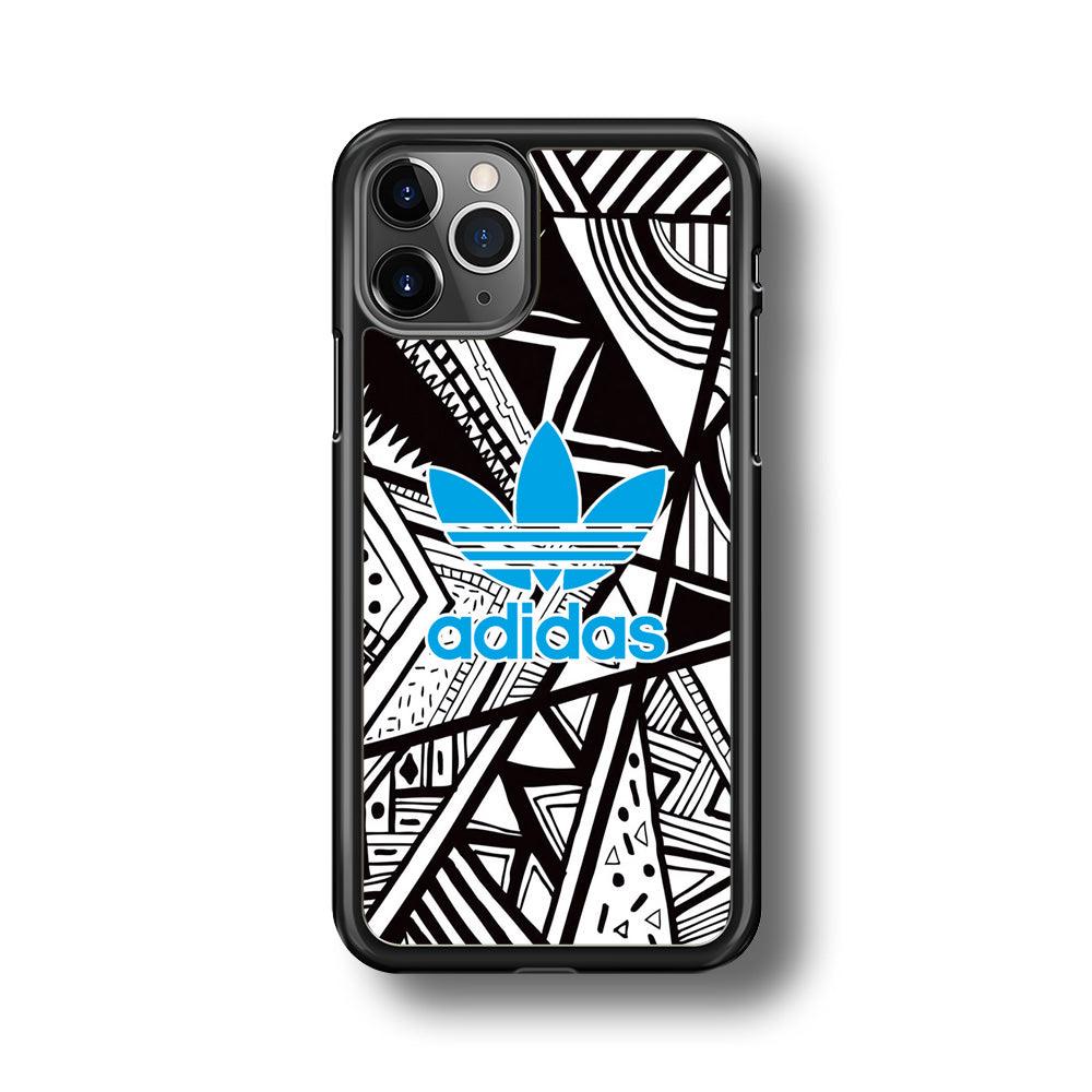 Adidas Blue Ahead iPhone 11 Pro Max Case-Rubber Black (2D Case)-Oxvistore