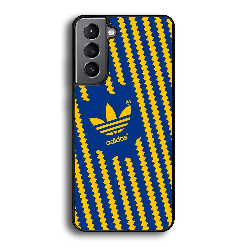 Adidas Choppy Line Samsung Galaxy S24 Case-Rubber Black (2D Case)-Oxvistore