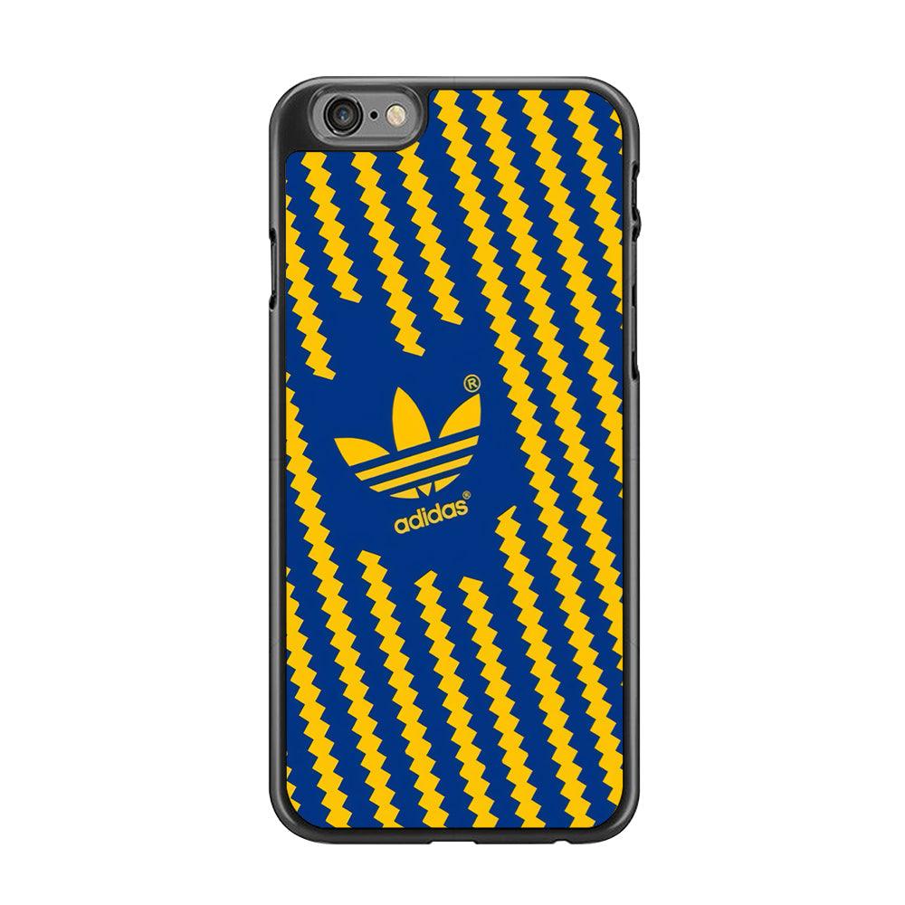 Adidas Choppy Line iPhone 6 | 6s Case-Rubber Black (2D Case)-Oxvistore